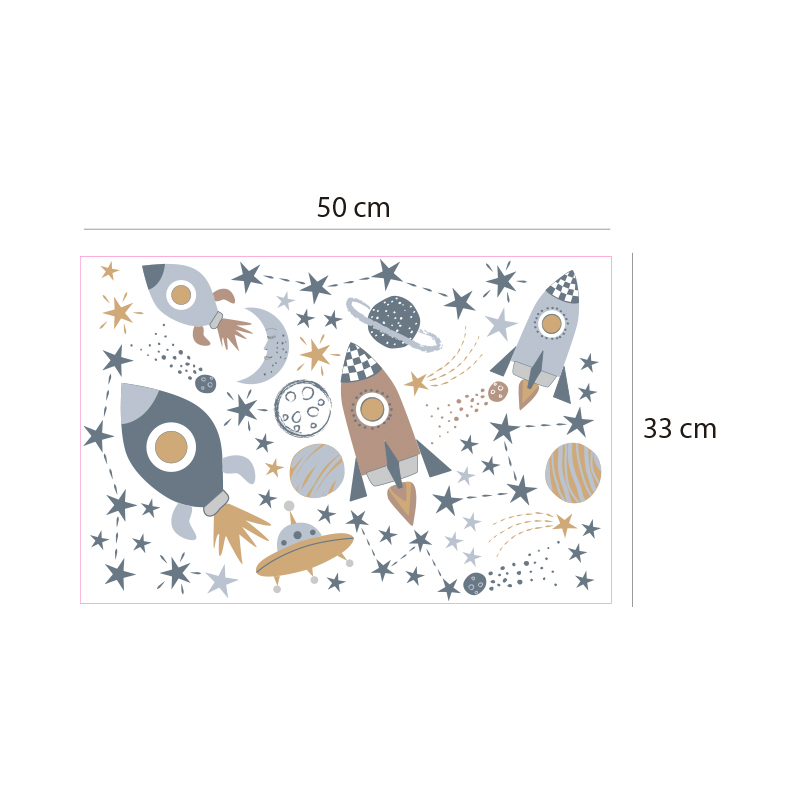 Vinilo Naves Espaciales. Stickers espacio y naves espaciales - Imagen 2