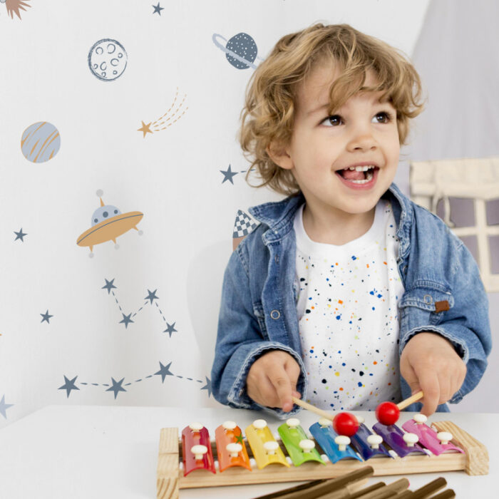 Space Ships Vinyl. Space stickers.